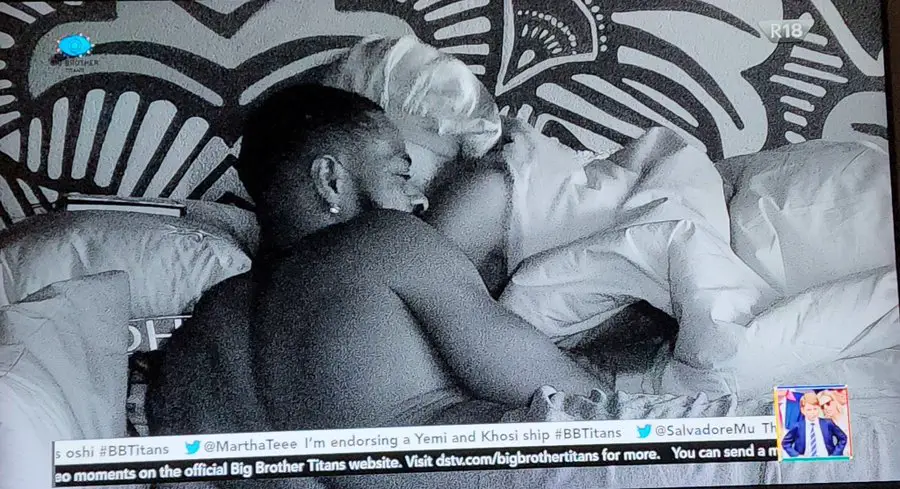#Big brother titans: Khosi and Yemi seriously  doing abi knacking last night (video)