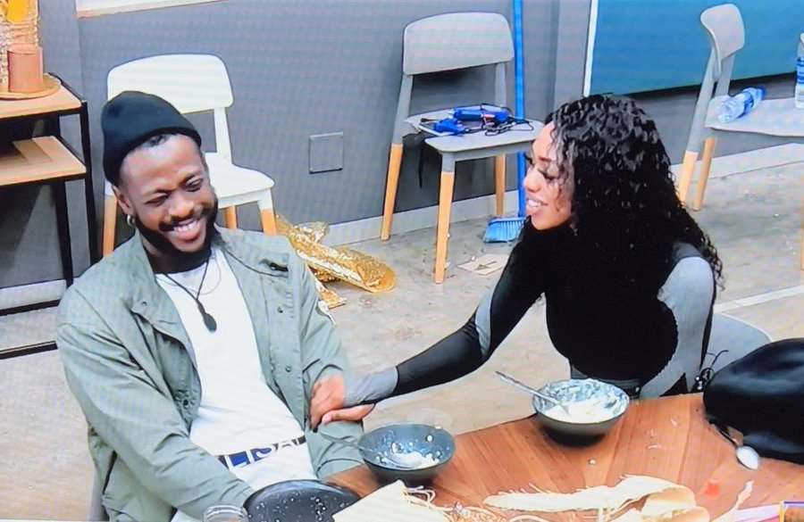 Reality tv: Bbtitans Khosi tells Yemi,"You need to stop fl!rt!ng with bbtitans Blue Aiva, you would lose me" Khosi speaks 2 yemi ooo