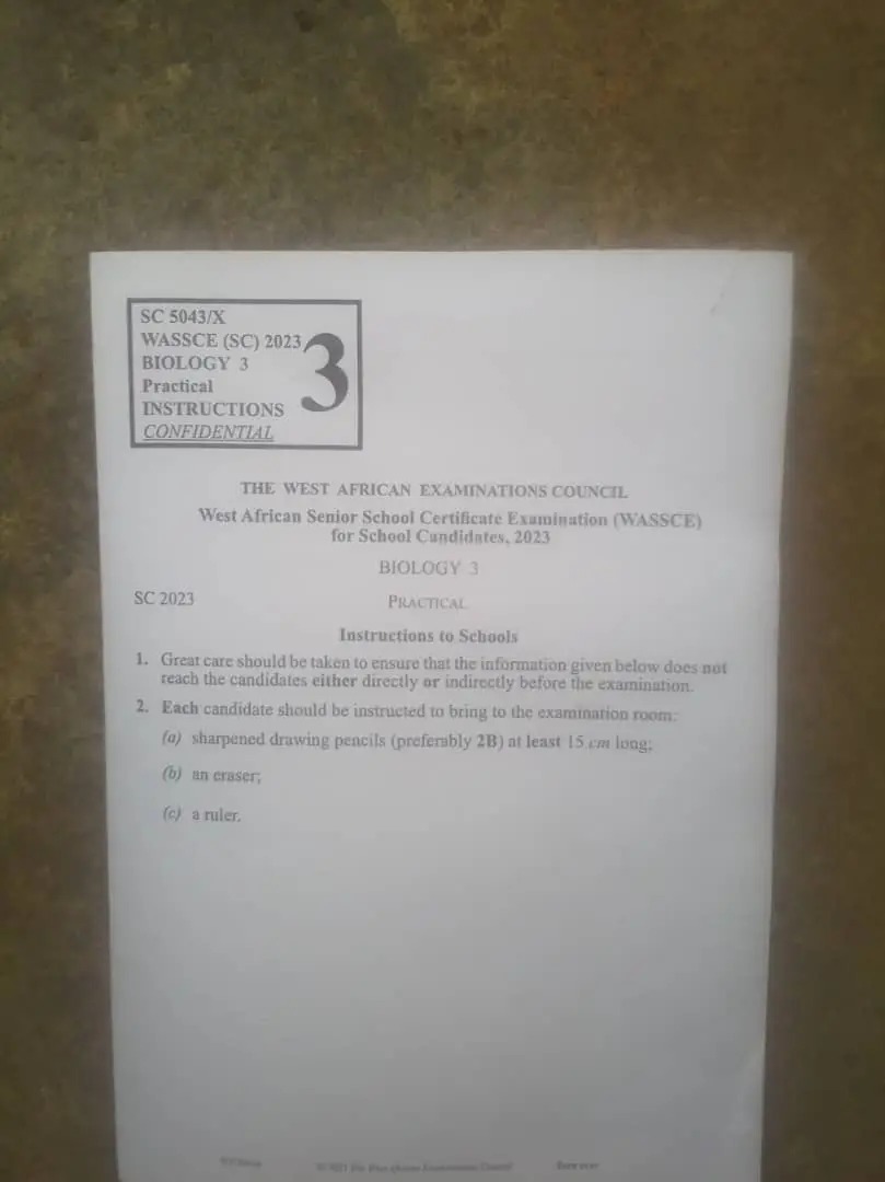 WAEC BIOLOGY PRACTICAL SPECIMENS 2023 EVERYTHING YOU NEED TO KNOW Maryjanen